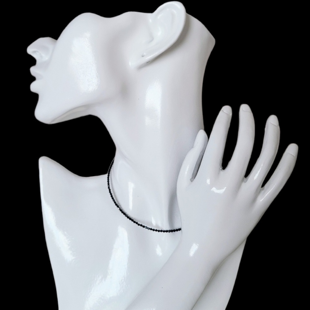 Black Spinel Choker Necklace